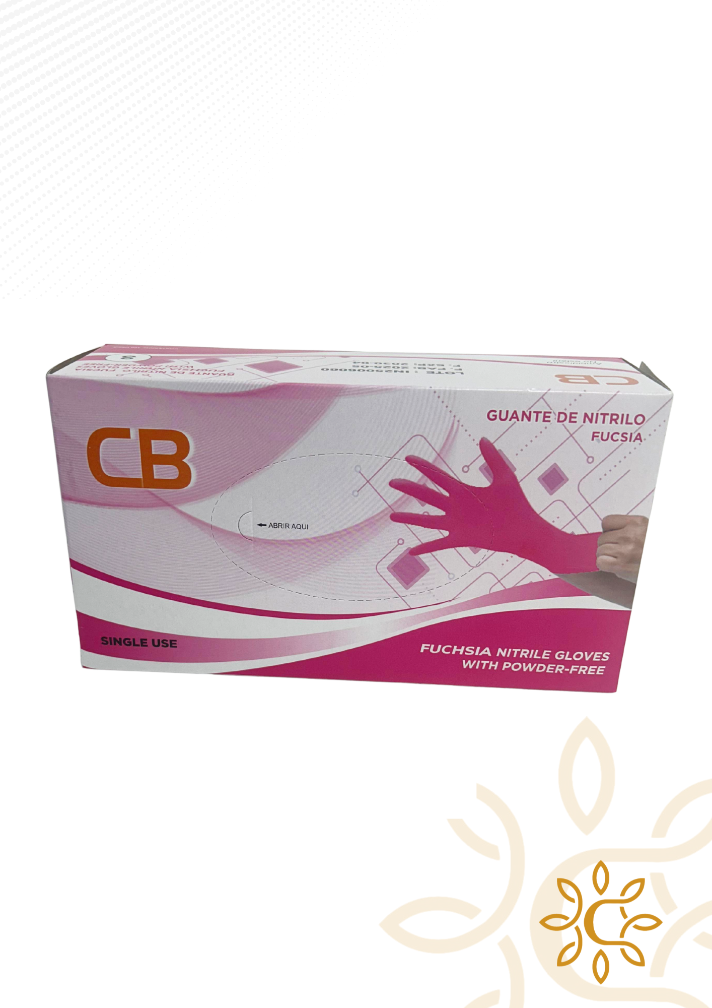 Caja de Guantes de Nitrilo Fucsia S (caja)